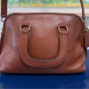 Vintage Coach Baxter Doctor Satchel/Crossbody Brown Brass/Gold Hardware Leather